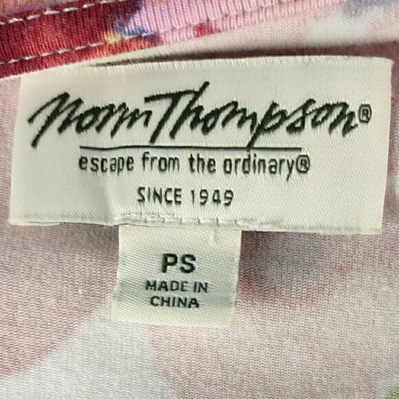 Norm Thompson Short Sleeve Floral Dress Size PS - Picture 9 of 11